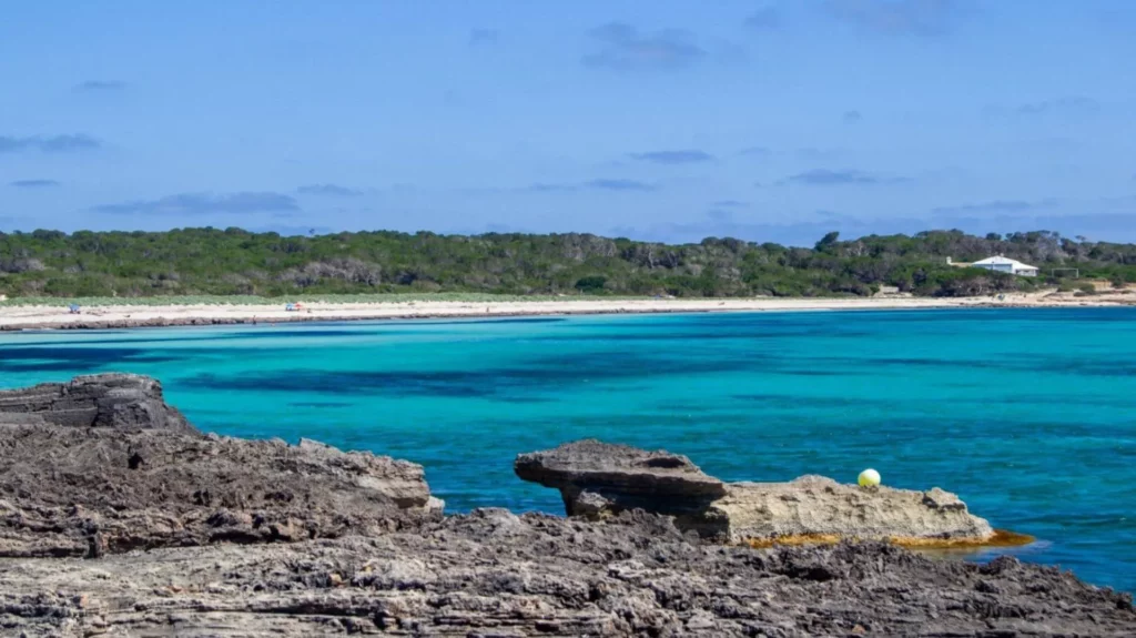 Es Caragol beach near Santanyí